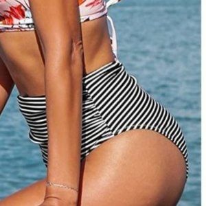 NWT Cupshe High Waist Bikini Bottom ONLY XS